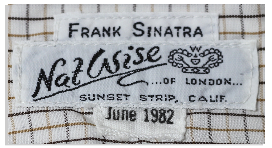 Frank Sinatra's Own Custom-Shirt With His Label